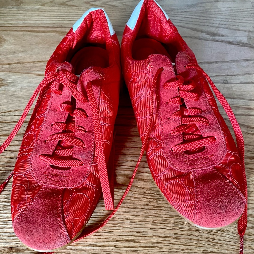 Red Coach Sneakers!